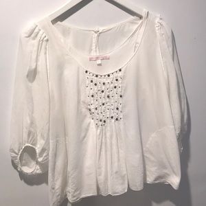 Rebecca Taylor white Poet Blouse.